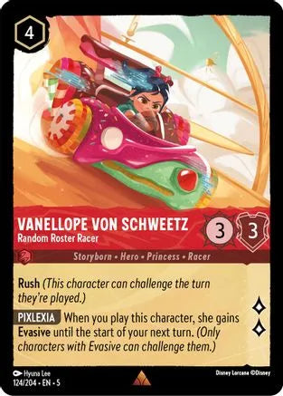 Vanellope von Schweetz - Random Roster Racer (124/204) Cold Foil - Shimmering Skies - Emmett's ToyStop