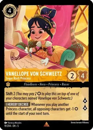 Vanellope von Schweetz - Sugar Rush Princess (19/204) Cold Foil - Shimmering Skies - Emmett's ToyStop