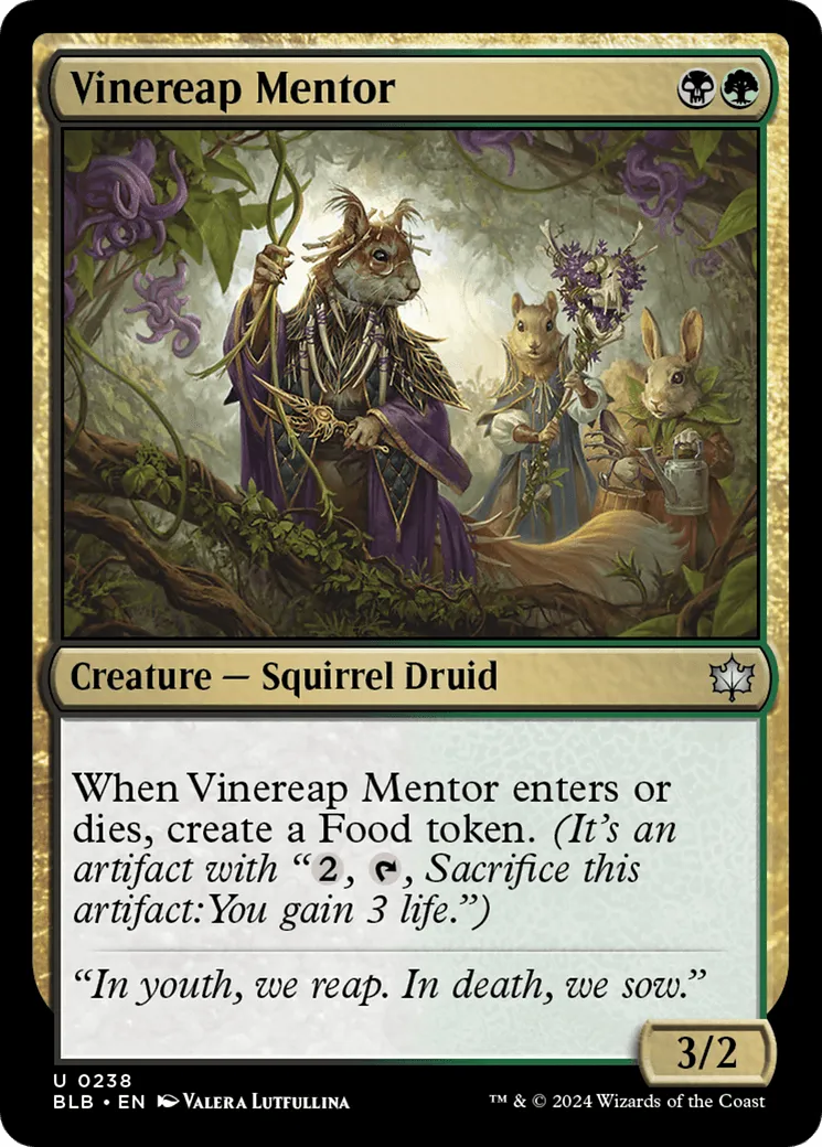 Vinereap Mentor (BLB-238) - [Bloomburrow] Foil - Emmett's ToyStop