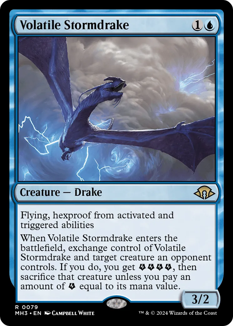 Volatile Stormdrake (MH3-079) - [Modern Horizons 3] - Emmett's ToyStop