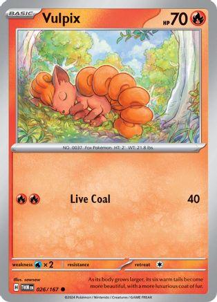 Vulpix 26/167 - SV06 Twilight Masquerade Reverse Holofoil - Emmett's ToyStop