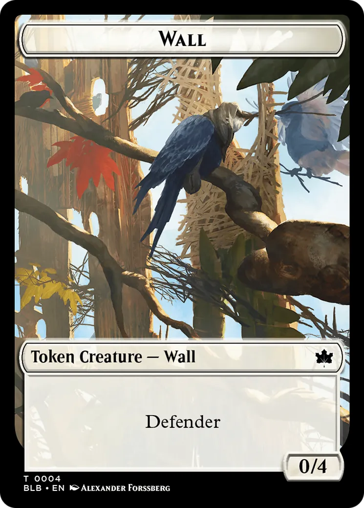 Wall (TBLB-004) - [Bloomburrow Tokens] - Emmett's ToyStop