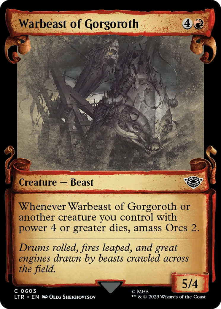 Warbeast of Gorgoroth [The Lord of the Rings: Tales of Middle-Earth Showcase Scrolls] - Emmett's ToyStop