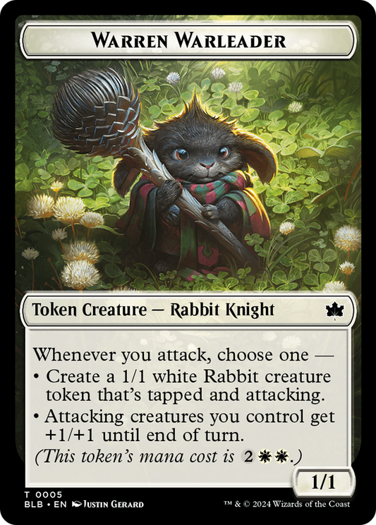 Warren Warleader (TBLB-005) - [Bloomburrow Tokens] Foil - Emmett's ToyStop