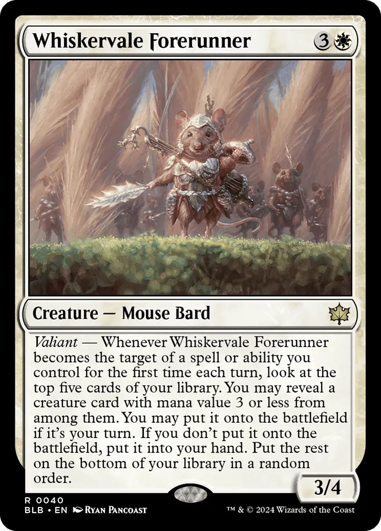 Whiskervale Forerunner (BLB-040) - [Bloomburrow] Foil - Emmett's ToyStop