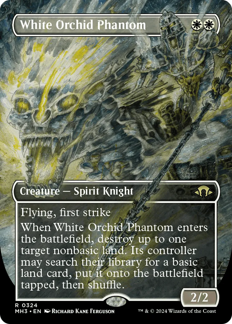 White Orchid Phantom (MH3-324) - [Modern Horizons 3] (Borderless) - Emmett's ToyStop