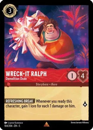 Wreck-It Ralph - Demolition Dude (104/204) Cold Foil - Shimmering Skies - Emmett's ToyStop