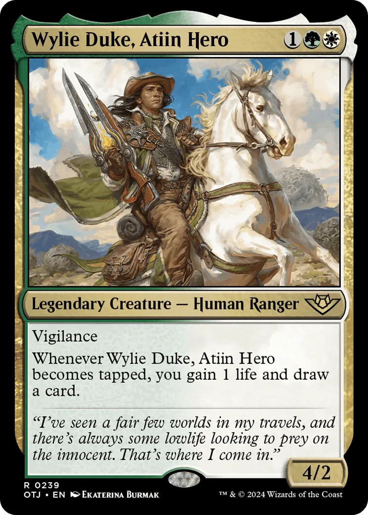 Wylie Duke, Atiin Hero (OTJ-239) - [Outlaws of Thunder Junction] - Emmett's ToyStop