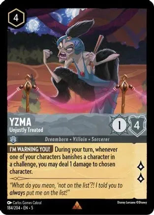 Yzma - Unjustly Treated (184/204) Cold Foil - Shimmering Skies - Emmett's ToyStop