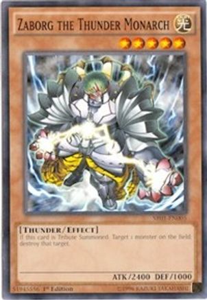 Zaborg the Thunder Monarch [SR01-EN005] Common - Emmett's ToyStop