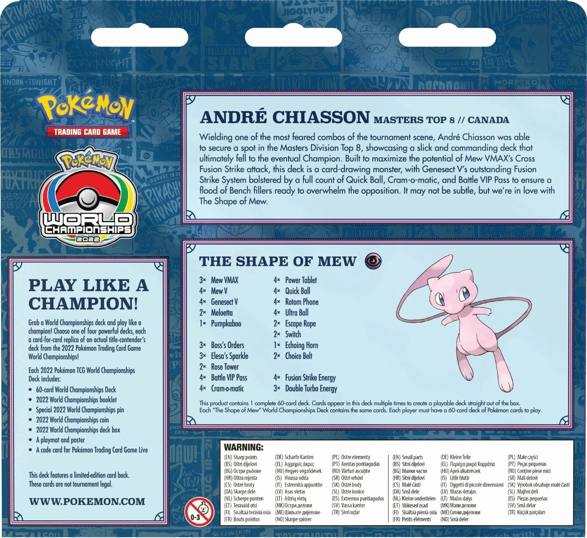 2022 World Championships Deck (The Shape of Mew - Andre Chiasson) - Emmett's ToyStop