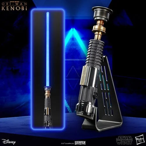 Star Wars The Black Series Elite Obi-Wan Kenobi Force FX Lightsaber Prop Replica - Emmett's ToyStop