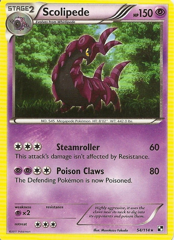 Scolipède (54/114) (Cracked Ice Holo) [Noir et Blanc : Dragons Exaltés] 