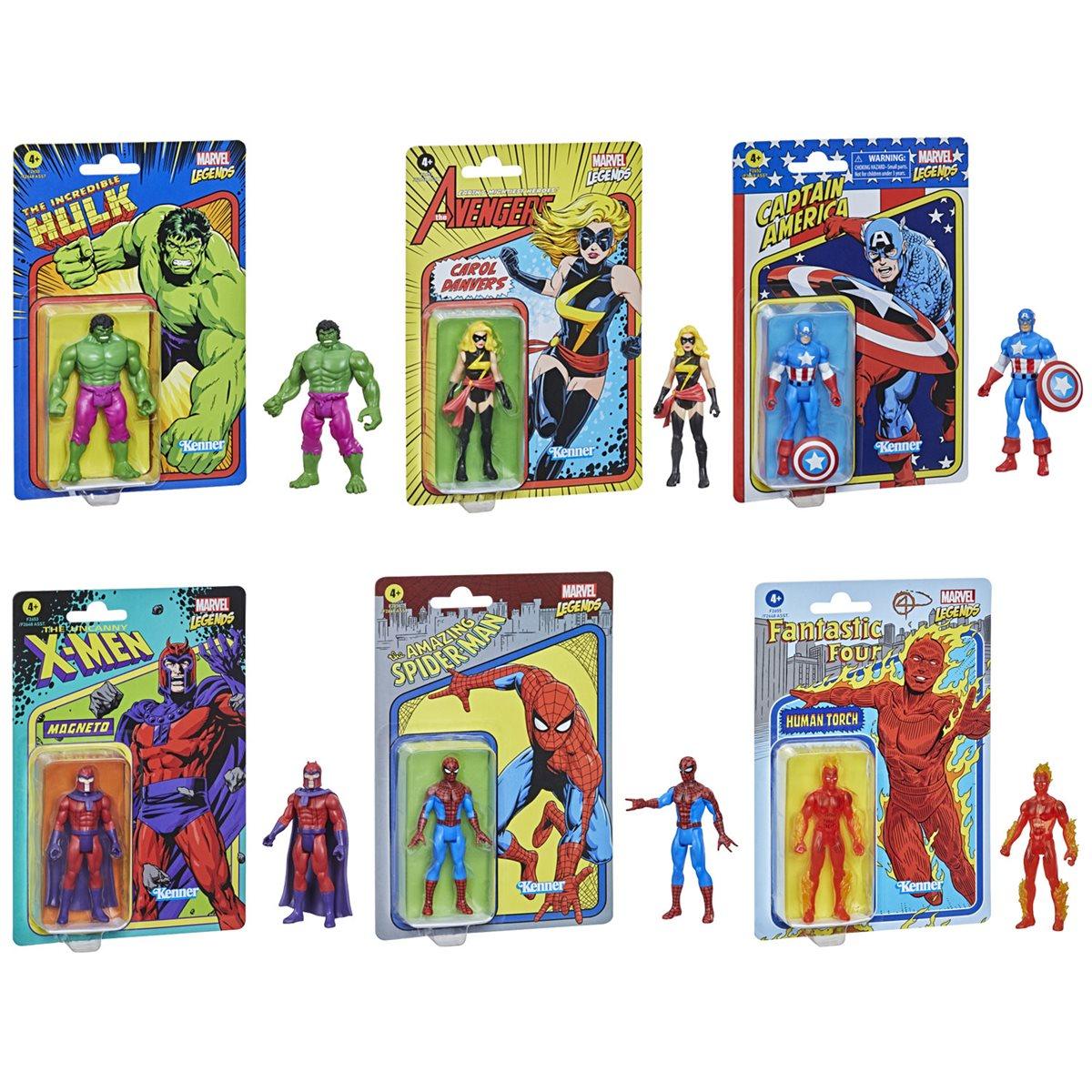 Marvel Legends Retro Collection Action Figures (Wave 1) - Emmett's ToyStop