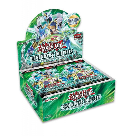 Yugioh Legendary Duelist Synchro Storm Booster Box - 1st Edition - Emmett's ToyStop