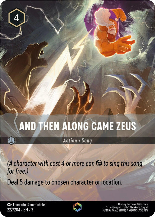 And Then Along Came Zeus (Alternate Art) (222/204) [Into the Inklands] - Emmett's ToyStop