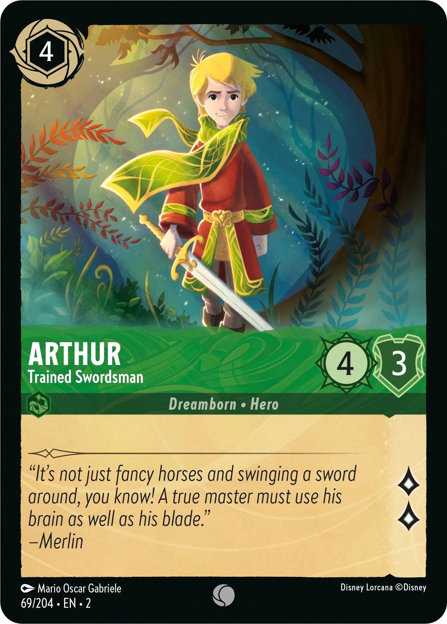 Arthur - Trained Swordsman (69/204) [Rise of the Floodborn] - Emmett's ToyStop