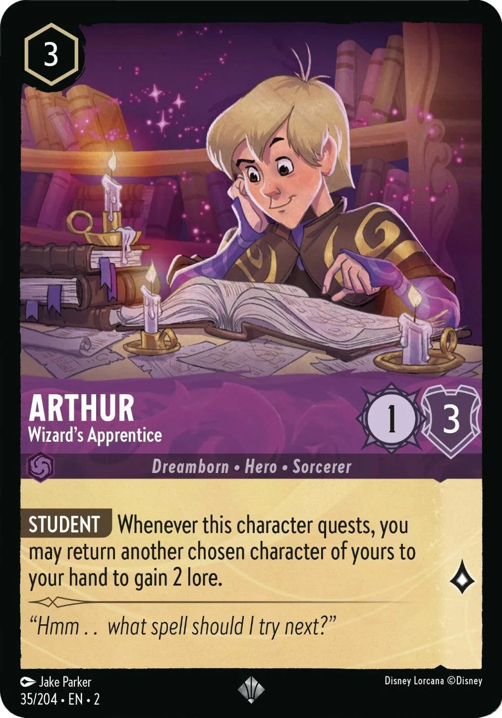 Arthur - Wizard's Apprentice (35/204) [Rise of the Floodborn] - Emmett's ToyStop