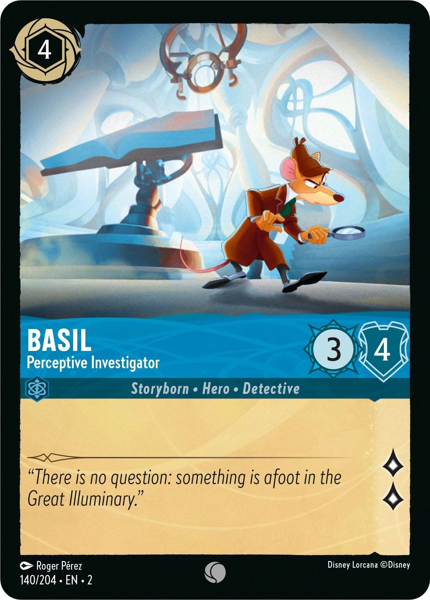 Basil - Perceptive Investigator (140/204) [Rise of the Floodborn] - Emmett's ToyStop