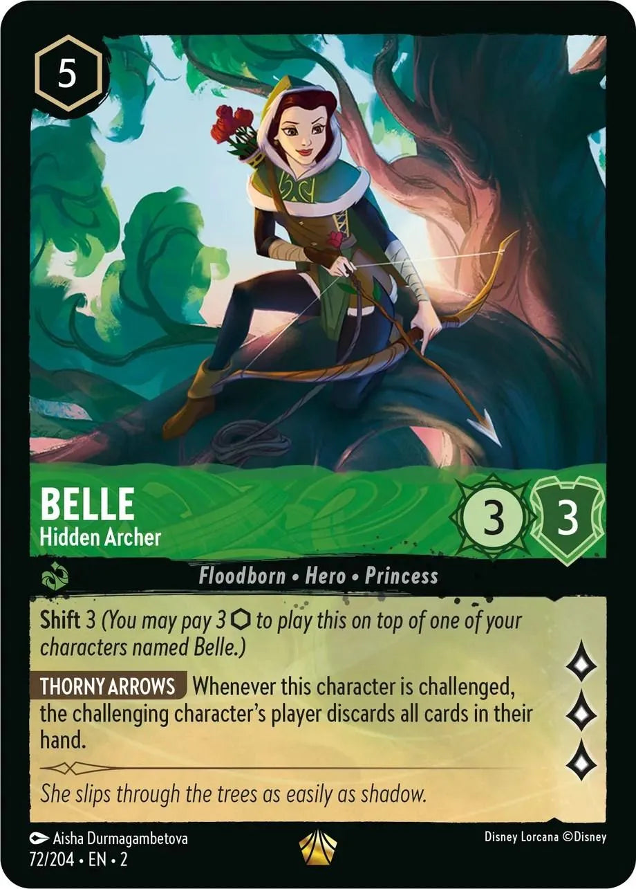 Belle - Hidden Archer (72/204) [Rise of the Floodborn] - Emmett's ToyStop