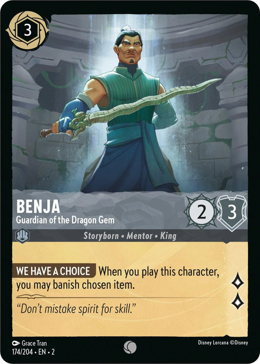 Benja - Guardian of the Dragon Gem (174/204) [Rise of the Floodborn] - Emmett's ToyStop