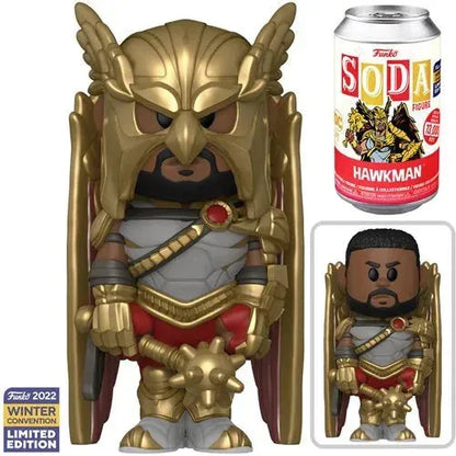 Black Adam Hawkman Vinyl Soda Figure - 2022 Convention Exclusive - Emmett's ToyStop