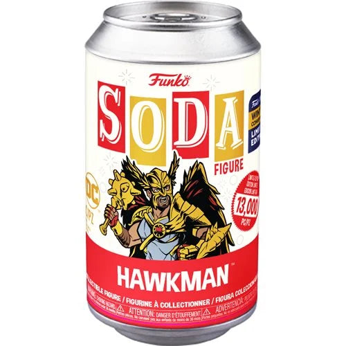 Black Adam Hawkman Vinyl Soda Figure - 2022 Convention Exclusive - Emmett's ToyStop