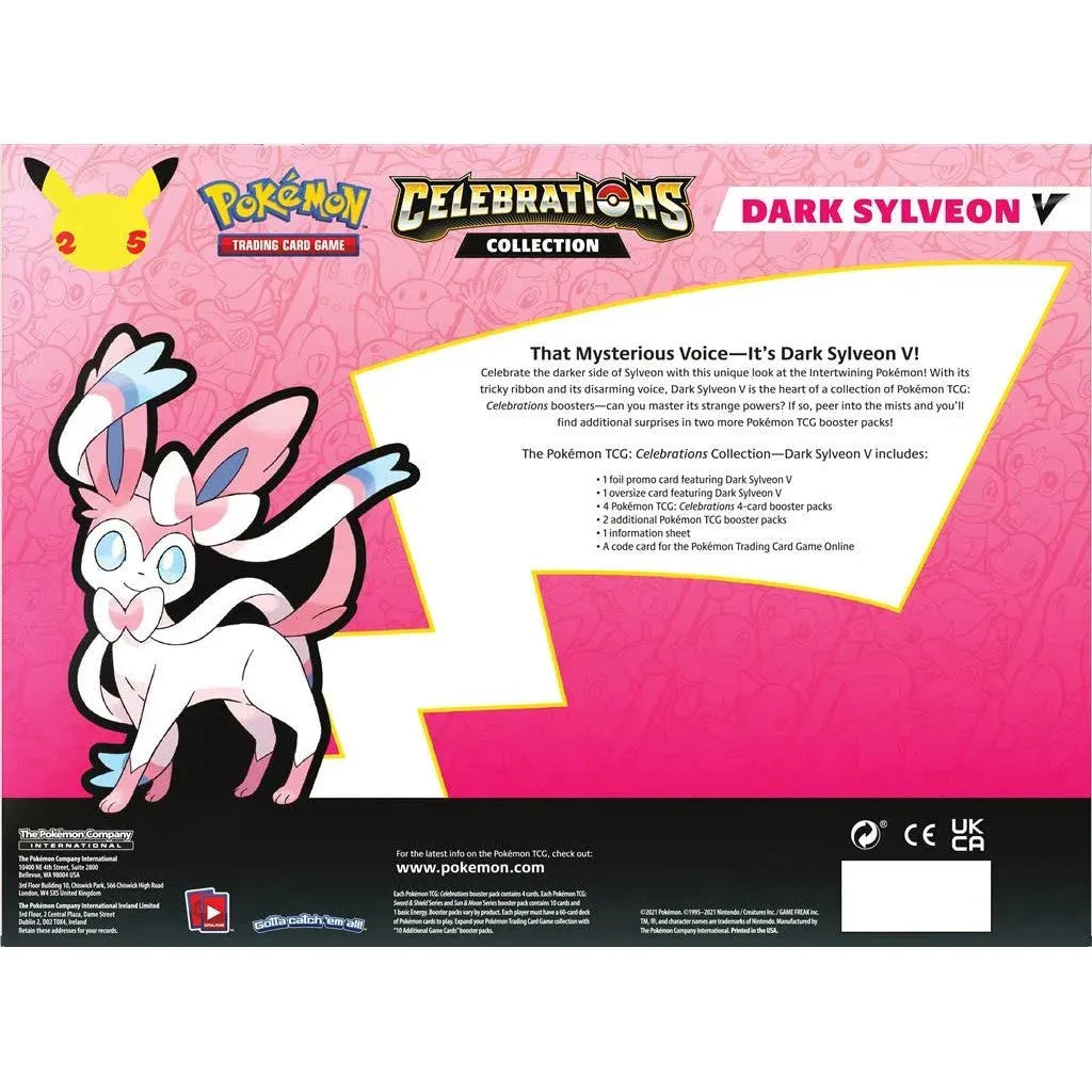 Celebrations: 25th Anniversary - Collection (Dark Sylveon V) - Emmett's ToyStop