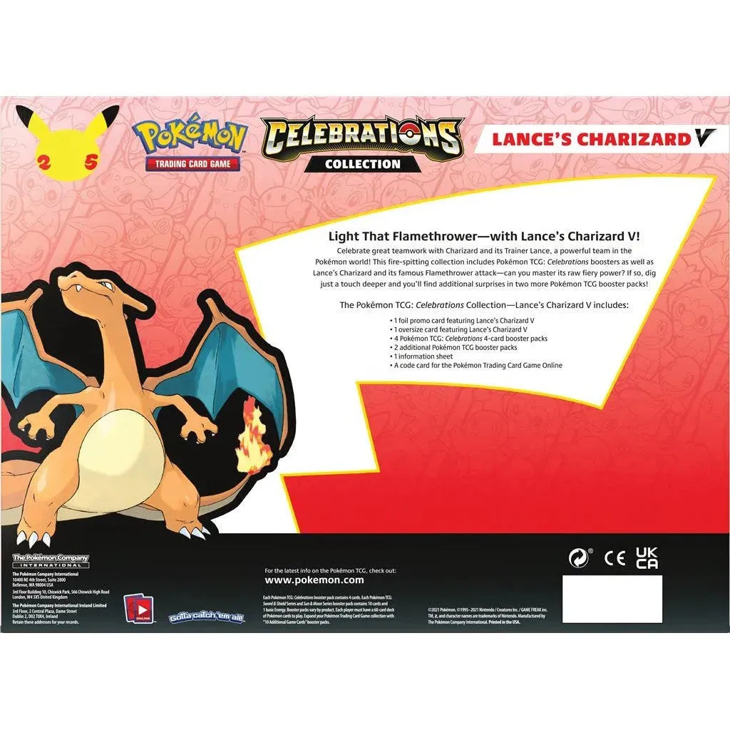 Celebrations: 25th Anniversary - Collection (Lance's Charizard V) - Emmett's ToyStop