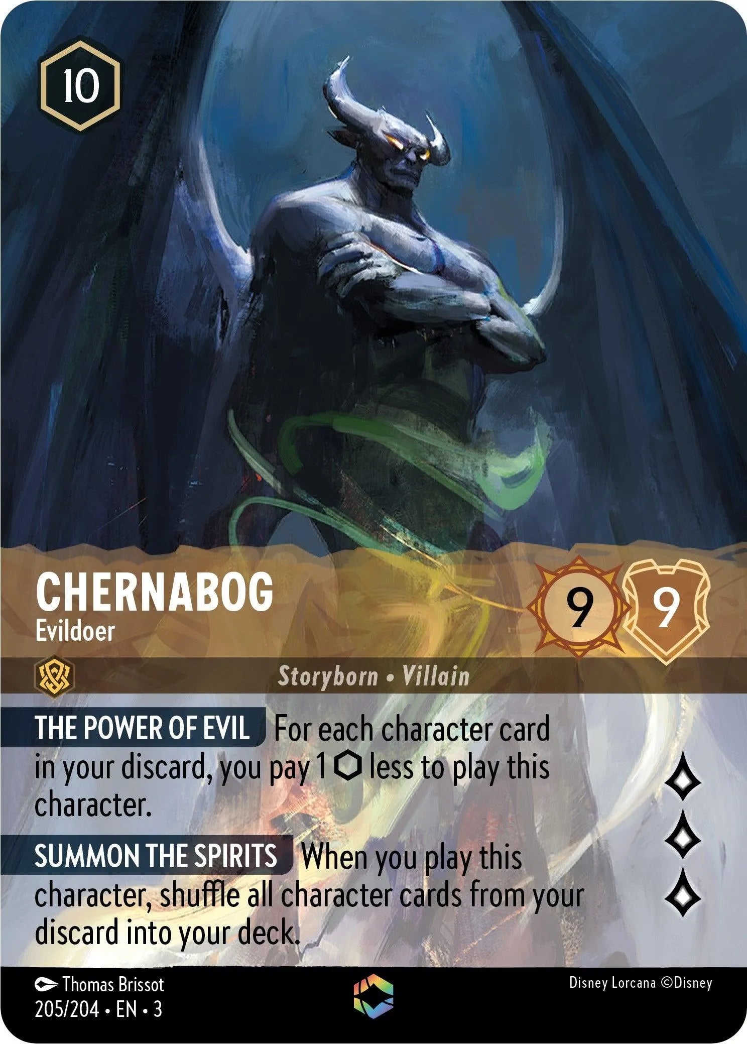 Chernabog - Evildoer (Alternate Art) (205/204) [Into the Inklands] - Emmett's ToyStop