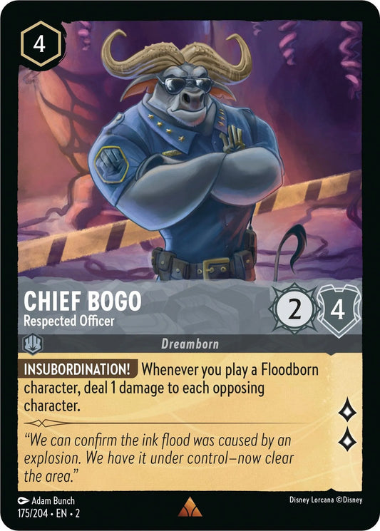 Chief Bogo - Respected Officer (175/204) [Rise of the Floodborn] - Emmett's ToyStop