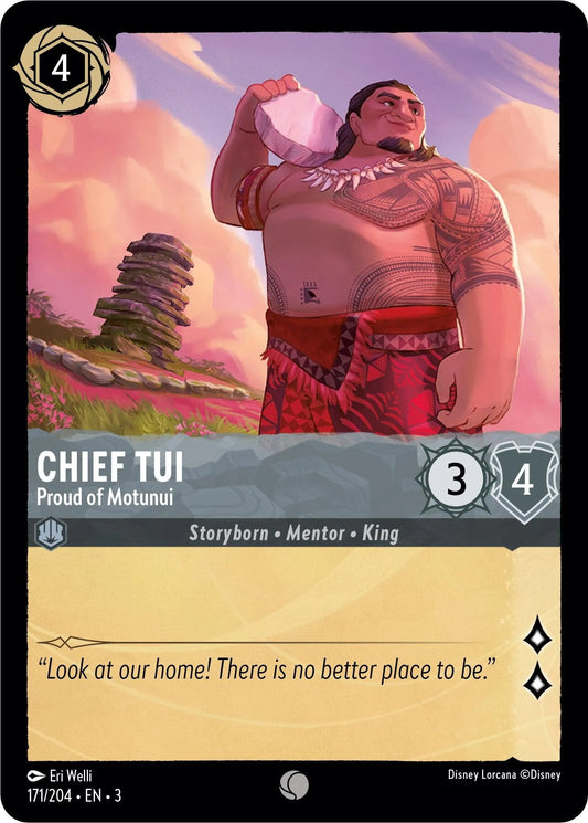 Chief Tui - Proud of Motunui (171/204) [Into the Inklands] - Emmett's ToyStop