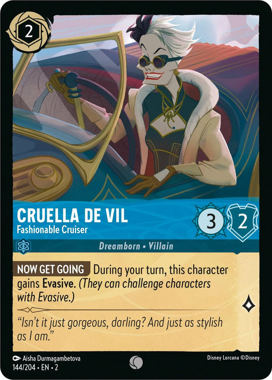 Cruella De Vil - Fashionable Cruiser (144/204) [Rise of the Floodborn] - Emmett's ToyStop