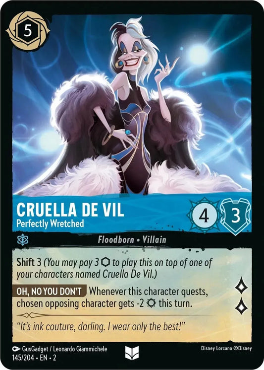 Cruella De Vil - Perfectly Wretched (145/204) [Rise of the Floodborn] - Emmett's ToyStop