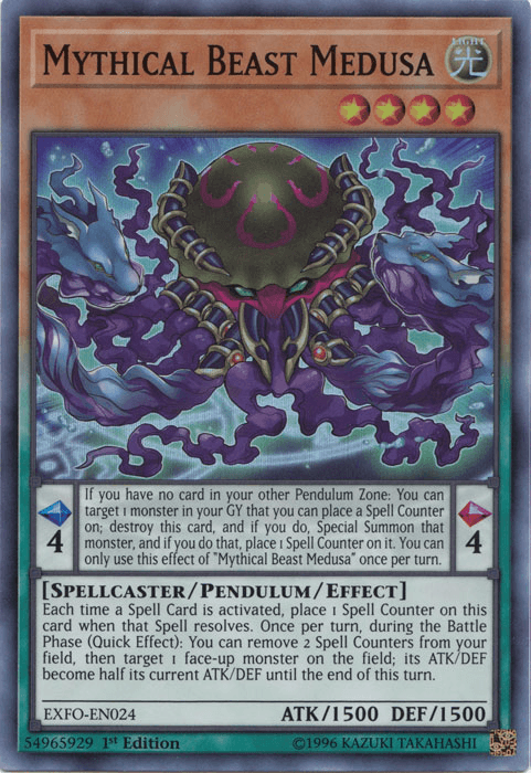 Mythical Beast Medusa [EXFO-EN024] Super Rare - Emmett's ToyStop