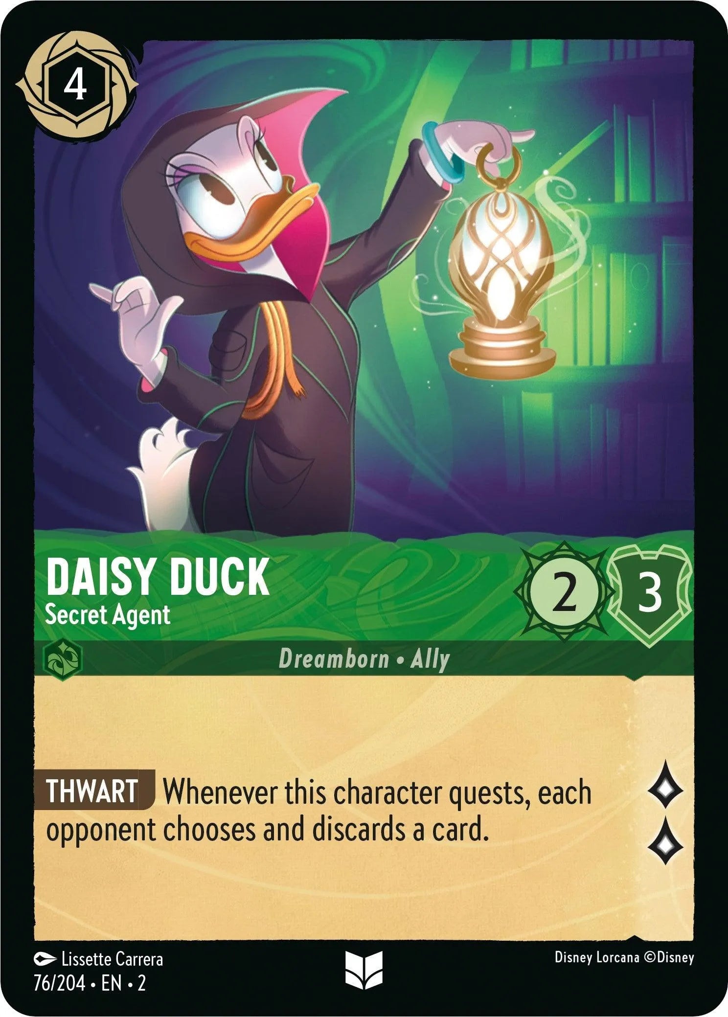 Daisy Duck - Secret Agent (76/204) [Rise of the Floodborn] - Emmett's ToyStop