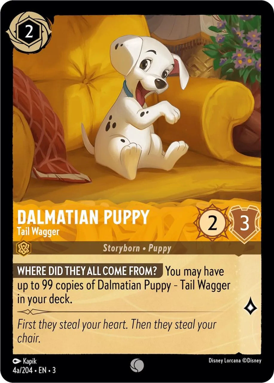 Dalmatian Puppy - Tail Wagger (4a) (4a/204) [Into the Inklands] - Emmett's ToyStop