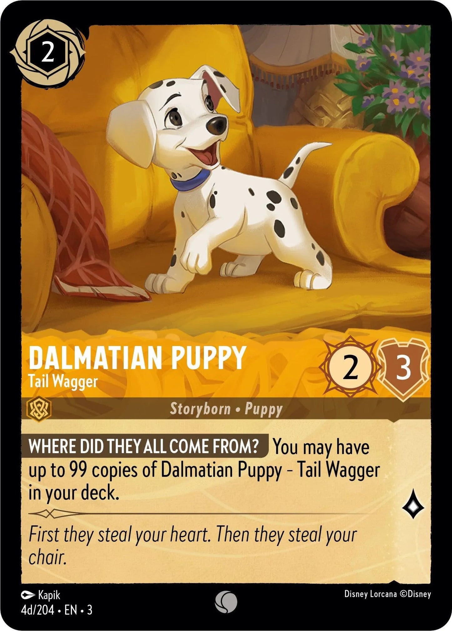 Dalmatian Puppy - Tail Wagger (4d) (4d/204) [Into the Inklands] - Emmett's ToyStop