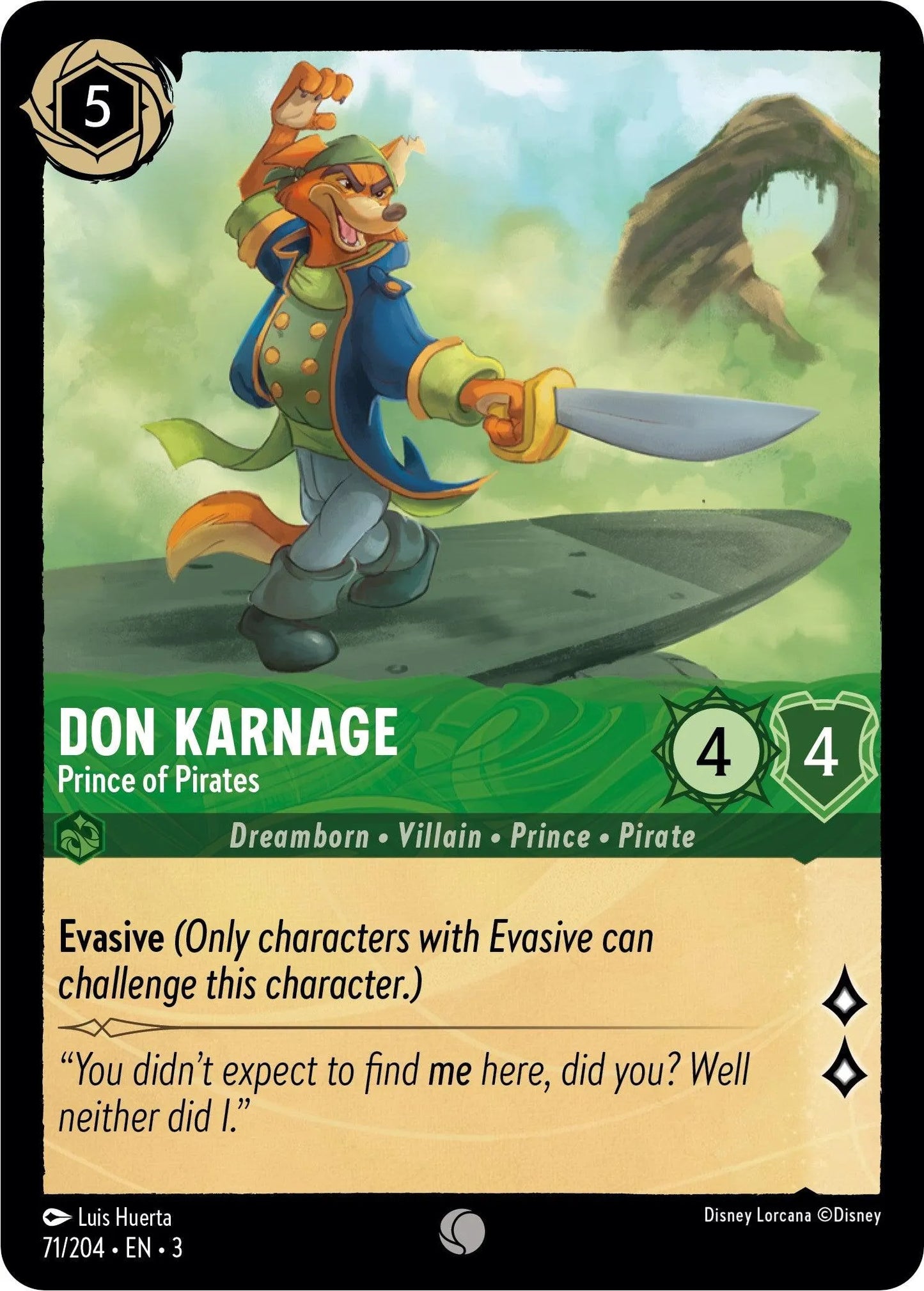 Don Karnage - Prince of Pirates (71/204) [Into the Inklands] - Emmett's ToyStop