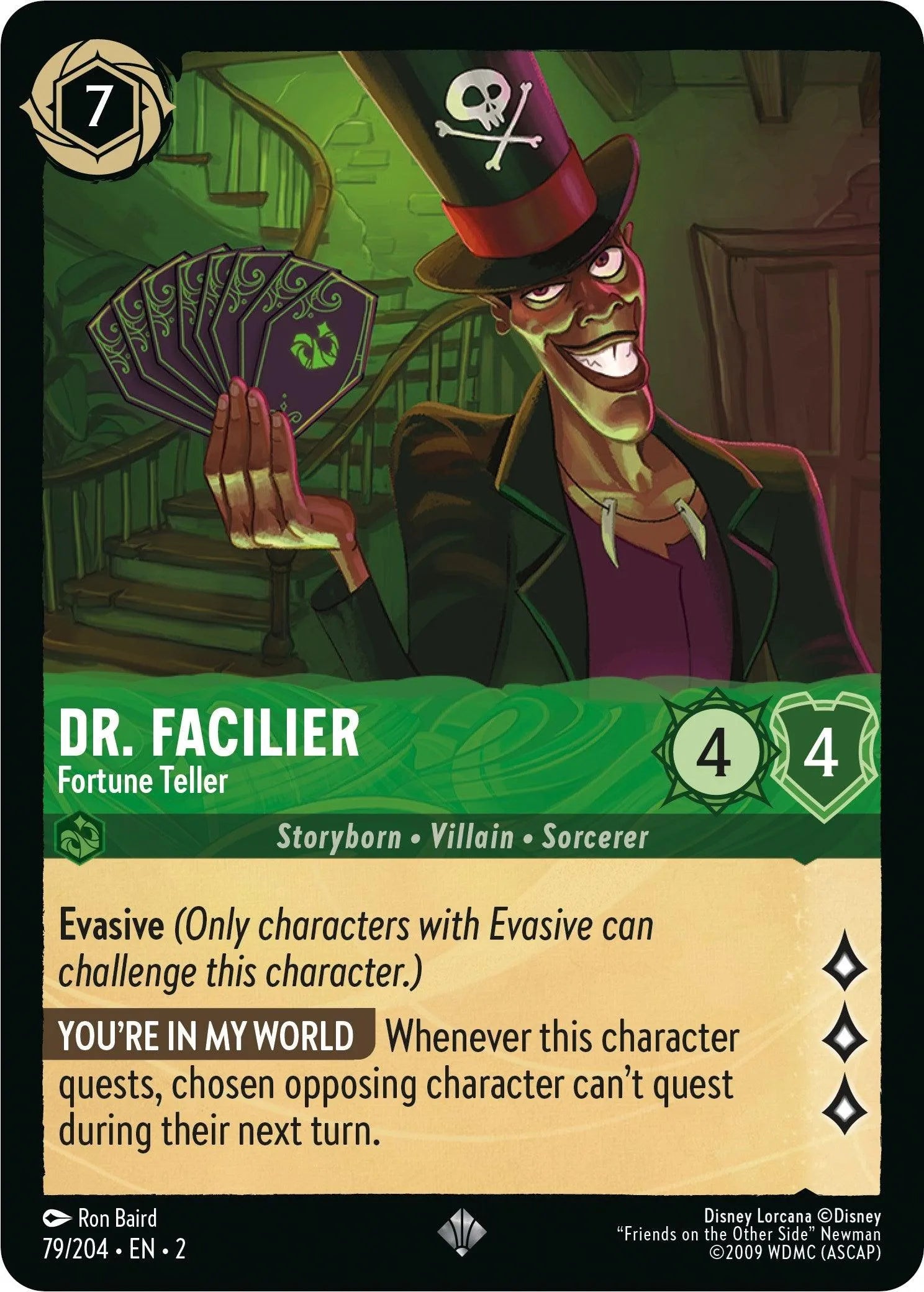 Dr. Facilier - Fortune Teller (79/204) [Rise of the Floodborn] - Emmett's ToyStop