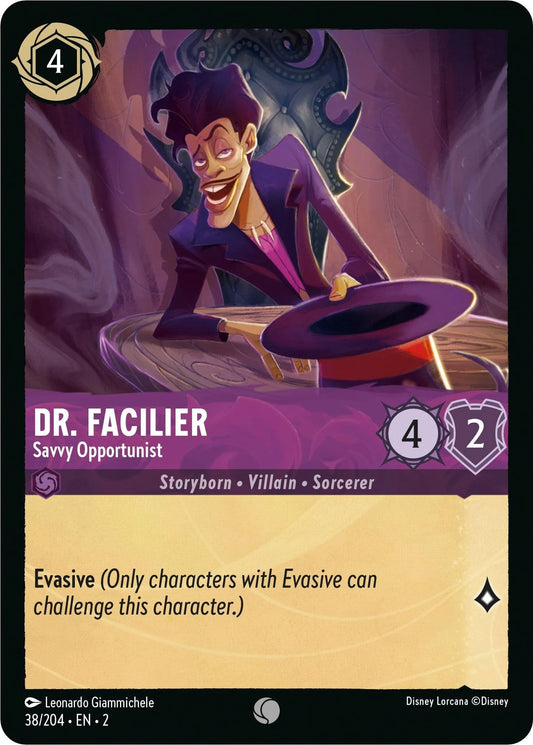 Dr. Facilier - Savvy Opportunist (38/204) [Rise of the Floodborn] - Emmett's ToyStop