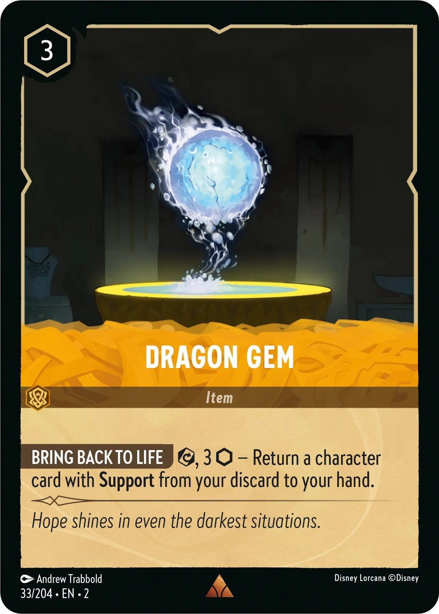 Dragon Gem (33/204) [Rise of the Floodborn] - Emmett's ToyStop