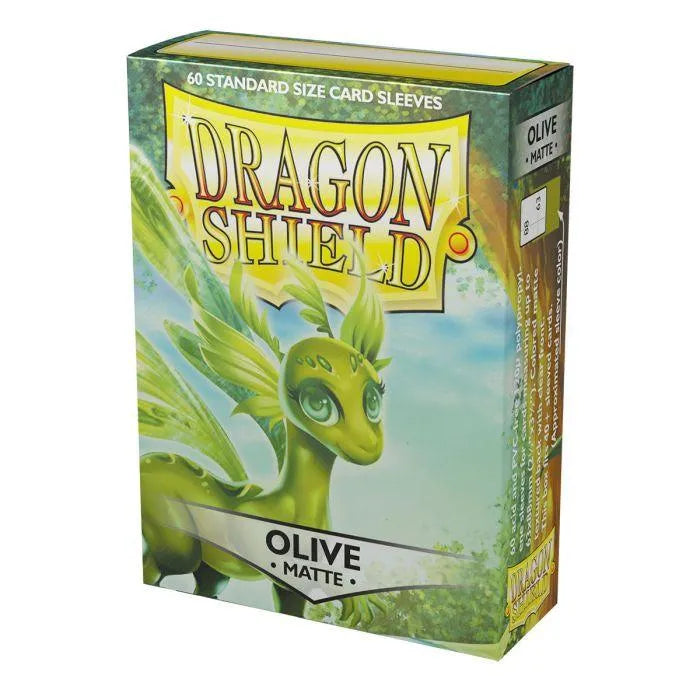 Dragon Shield - 60ct Standard Size - Matte Olive - Emmett's ToyStop