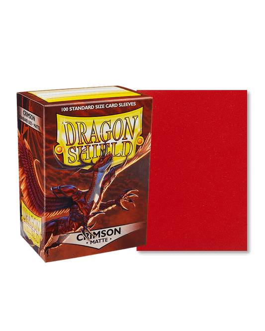 Dragon Shield - 100ct Standard Size | Matte Crimson - Emmett's ToyStop
