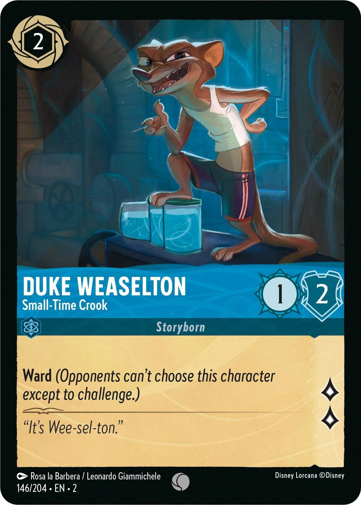 Duke Weaselton - Small-Time Crook (146/204) [Rise of the Floodborn] - Emmett's ToyStop