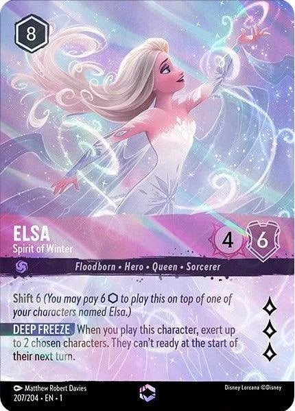 Elsa - Spirit of Winter (Alternate Art) (207/204) [The First Chapter] - Emmett's ToyStop