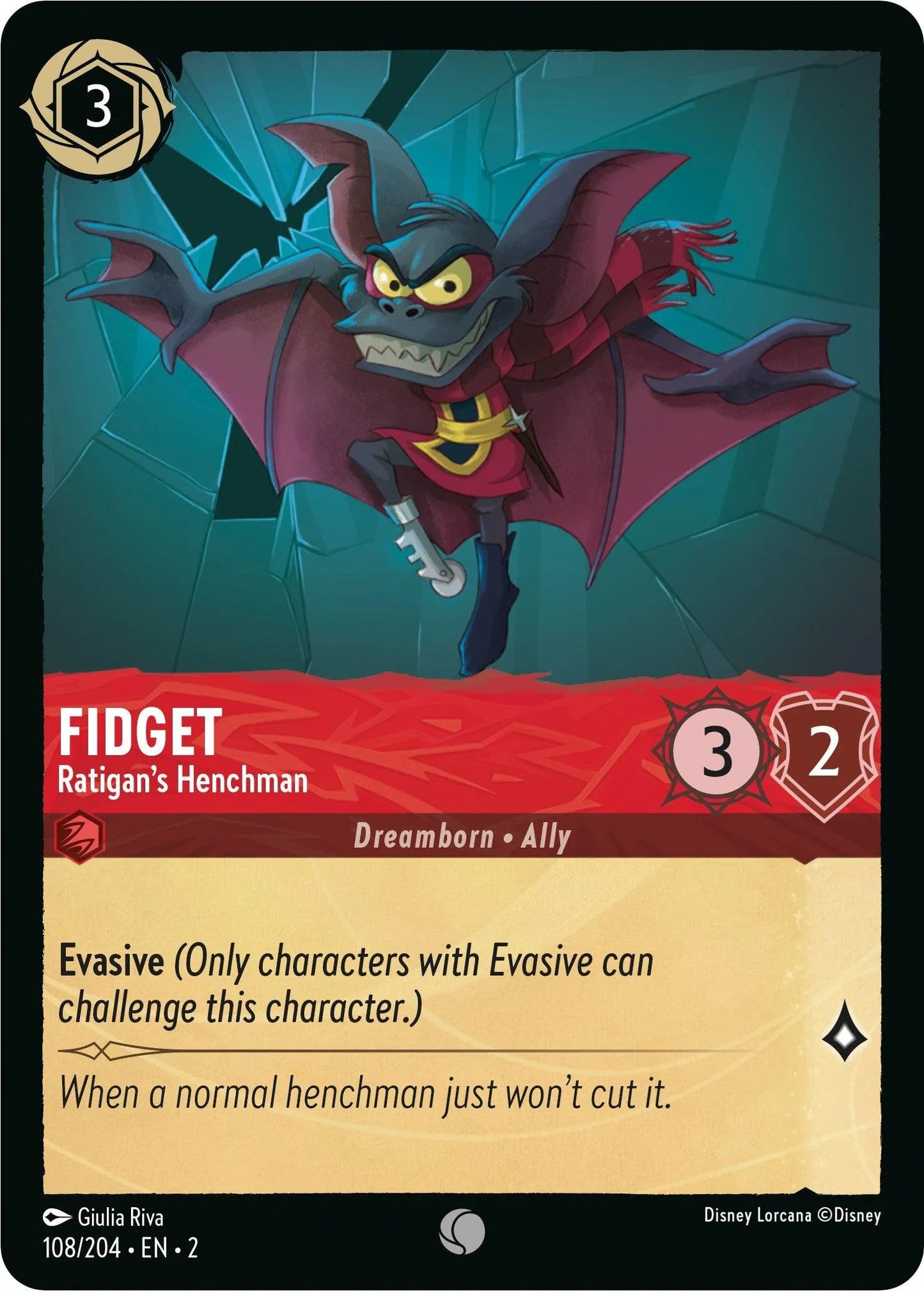 Fidget - Ratigan's Henchman (108/204) [Rise of the Floodborn] - Emmett's ToyStop