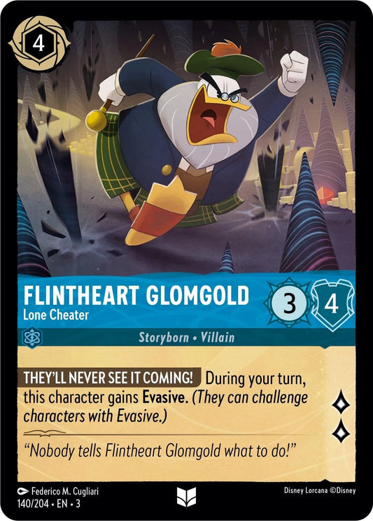 Flintheart Glomgold - Lone Cheater (140/204) [Into the Inklands] - Emmett's ToyStop