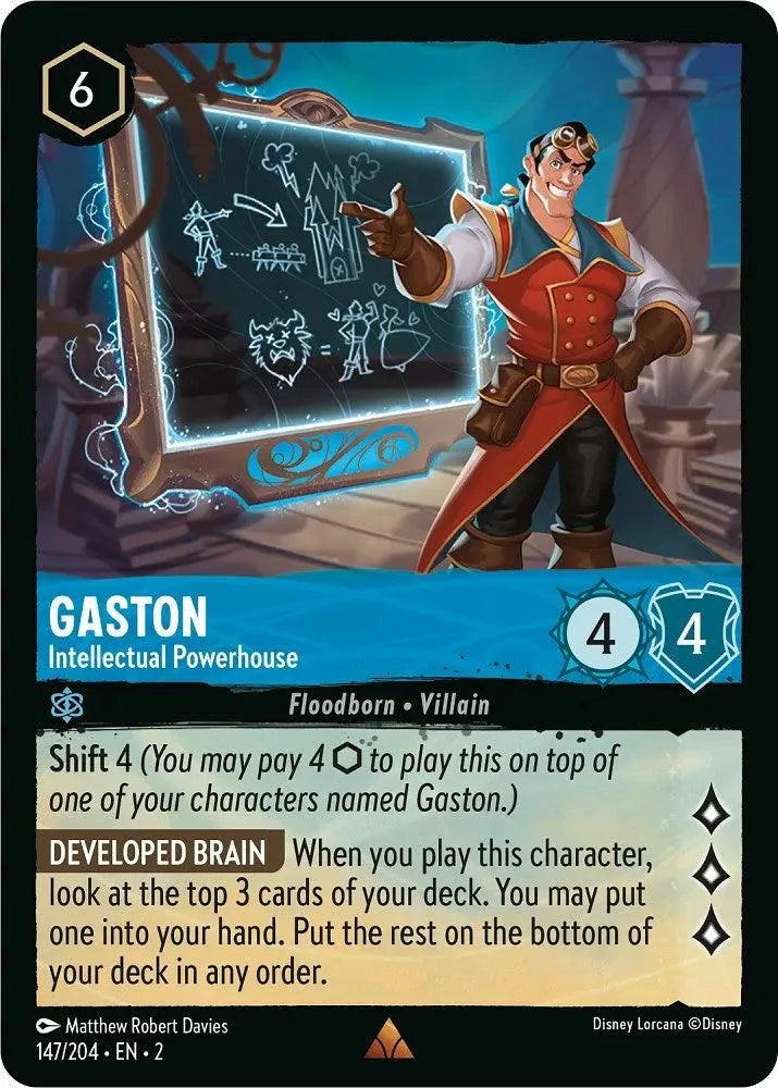 Gaston - Intellectual Powerhouse (147/204) [Rise of the Floodborn] - Emmett's ToyStop