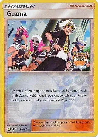 Guzma (115a/147) (Regional Championship Promo Staff) [Sun & Moon: Burning Shadows] - Emmett's ToyStop